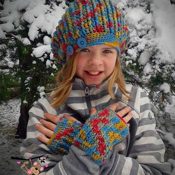 Sunset Ridge Fingerless Gloves