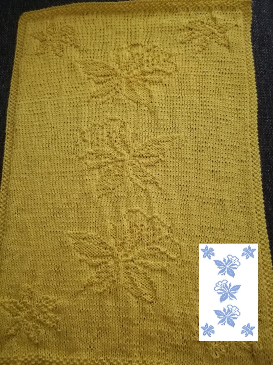 Nr. 511 Daffodils head Inwards guest towel