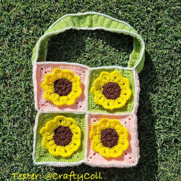 3D Sunflower Tote Bag