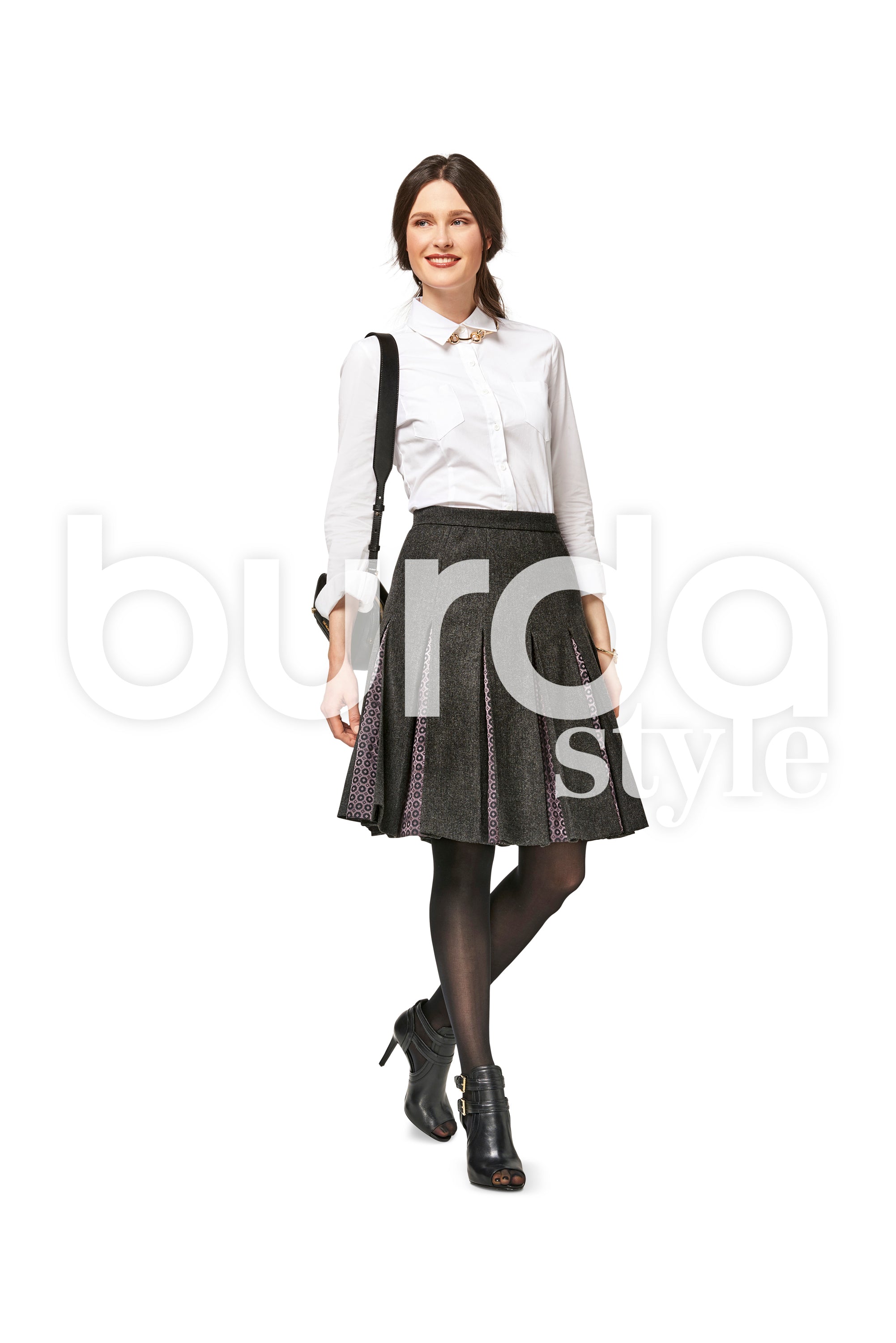 Burda Style Pattern B6466 Women's Pleated Skirt