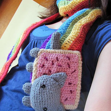 Amigurumi Pop Tart Cat Scarf