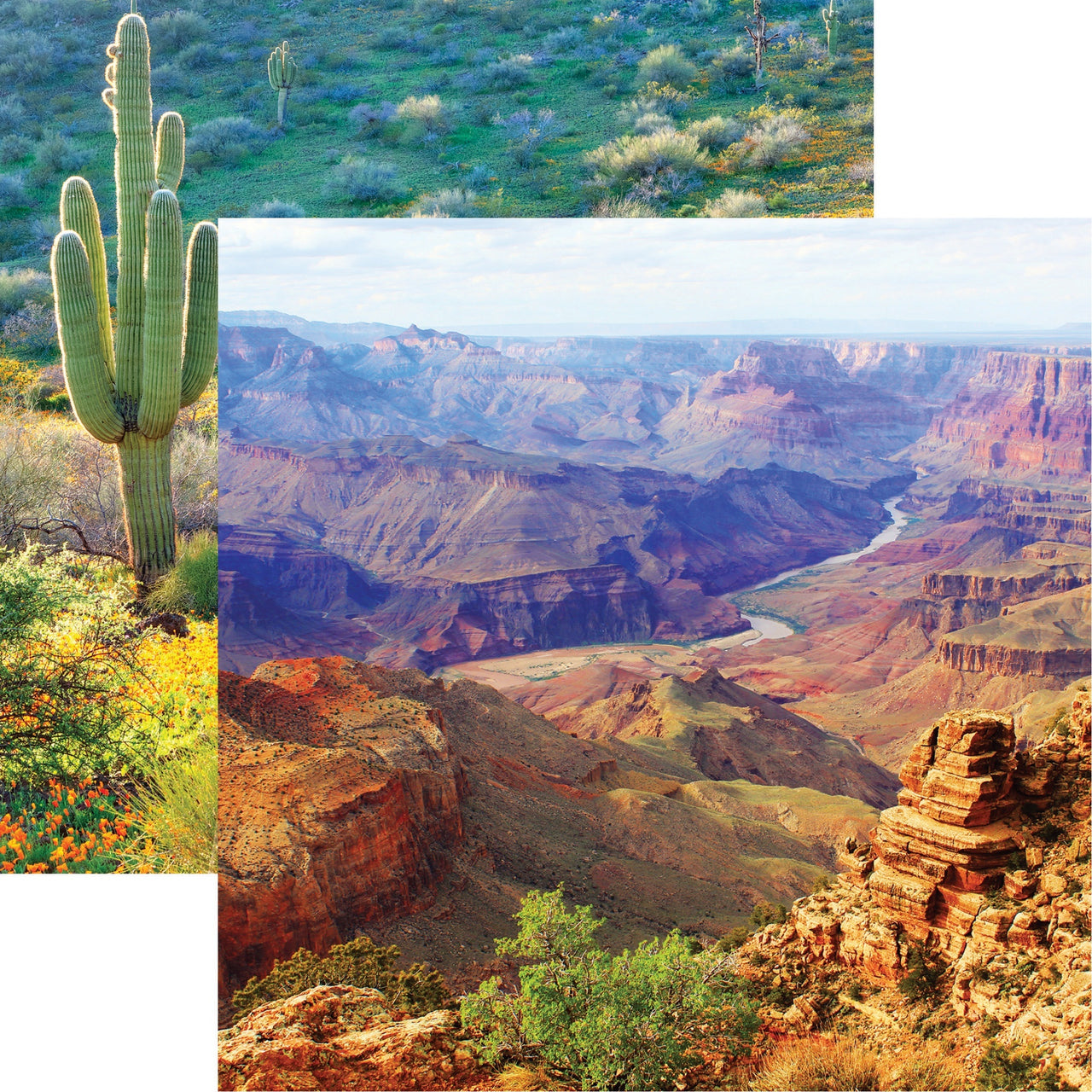 Reminisce Scenic Southwest Double-Sided Cardstock 12"X12" 25/Pkg - Grand Canyon