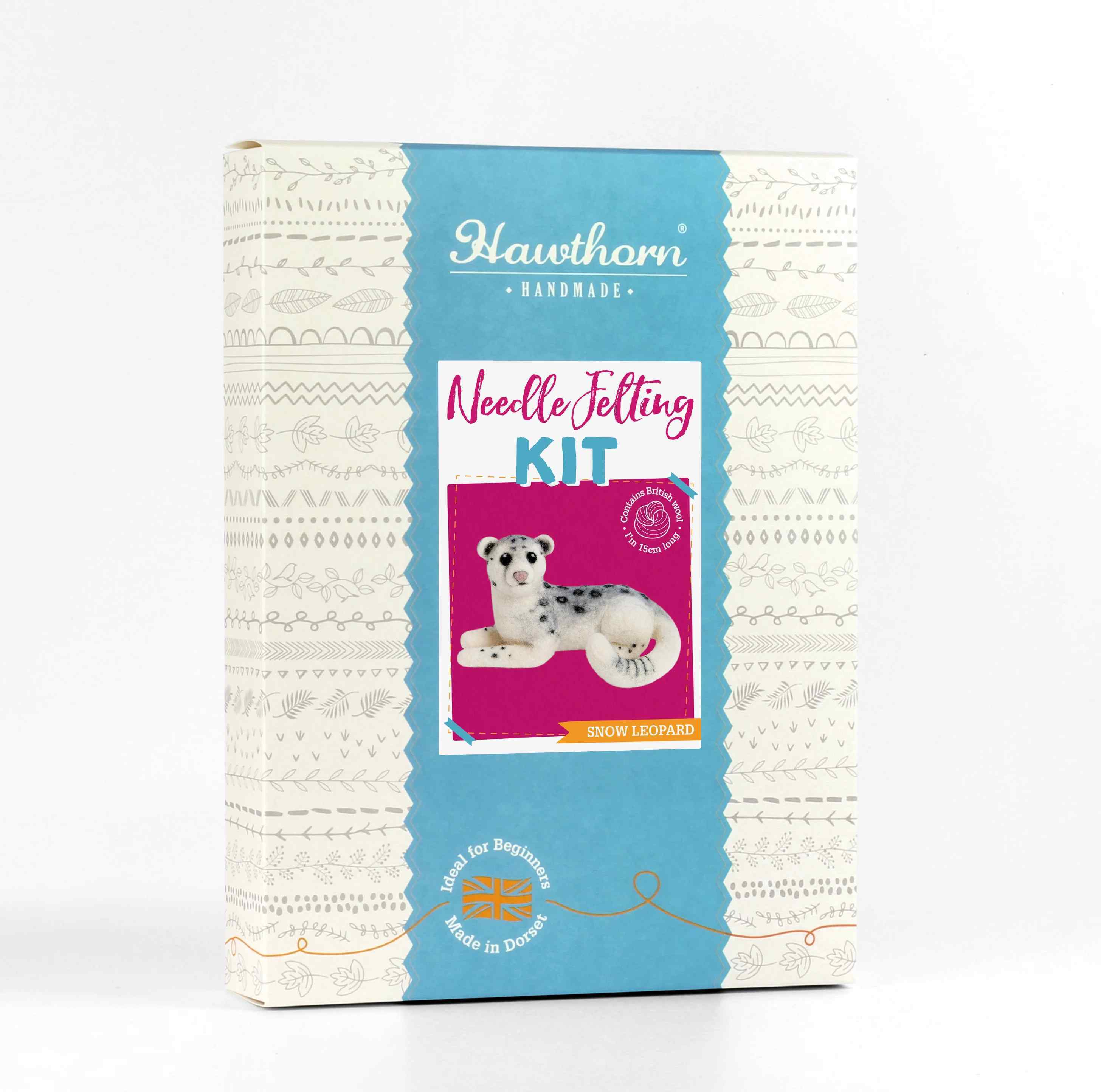 Hawthorn Handmade Snow Leopard Needle Felting Kit