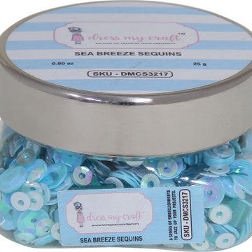 Dress My Crafts Sequins 25gms - Sea Breeze