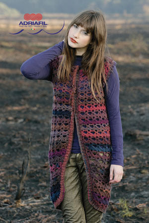 Winona Gilet in Adriafil Mistero - Downloadable PDF
