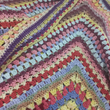 Scrap Yarn Baby Blanket