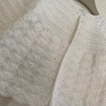 Shell Baby Cardigan and Bonnet