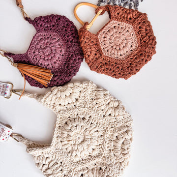 Seven Hexi Granny Square Bag