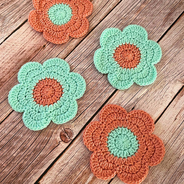 Flower Power Coasters - 6 Petals