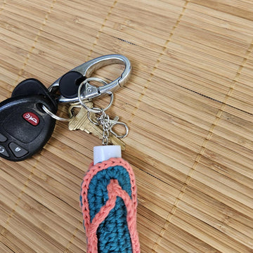 Flip-flop Lip Balm Keychain or Charm