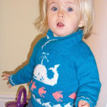 Whale, Fish and Waves Sweater