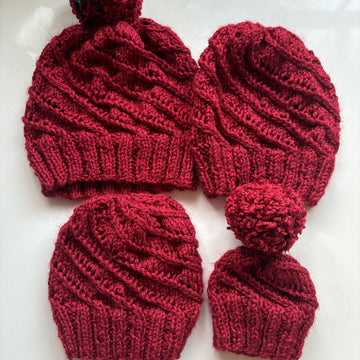 Ski Slope Spirals Beanie