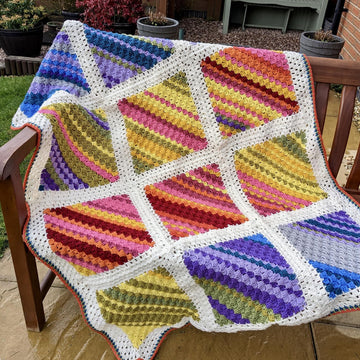 C2c Squares Temperature Blanket