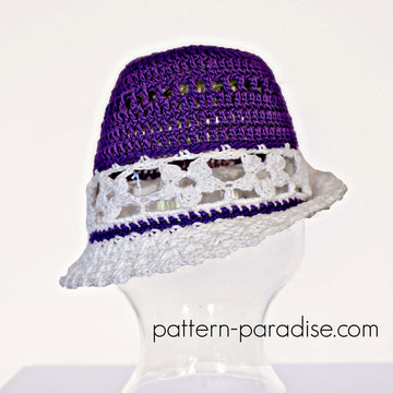Violet Blooms Sun Hat