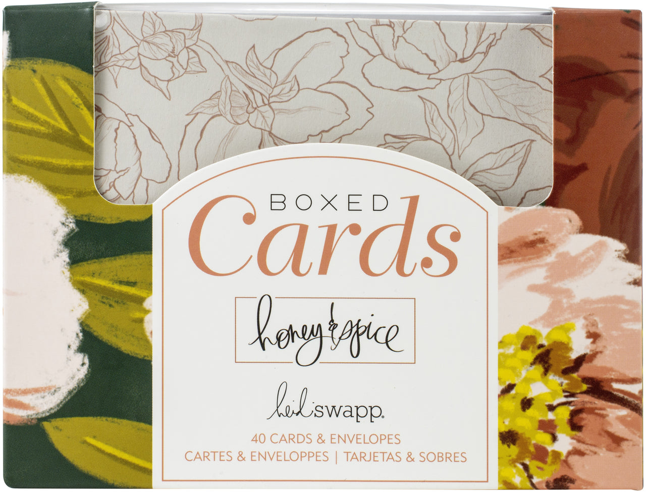 American Crafts Heidi Swapp A2 Cards W/Envelopes (4.375"X5.75") 40/Box - Honey Spice