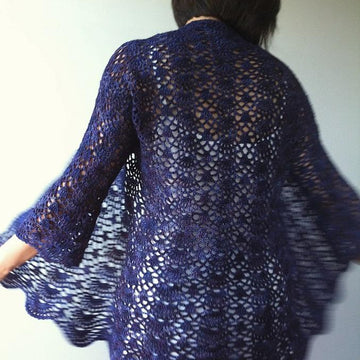 Ava - lacy shells cardigan