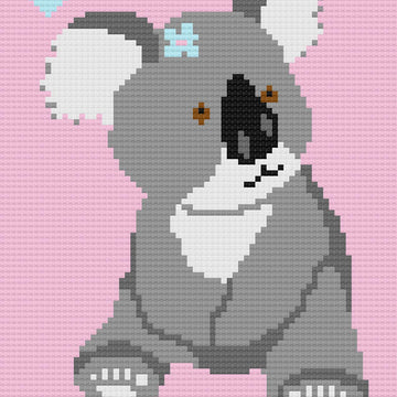 Girl Baby Koala Bear Love Afghan