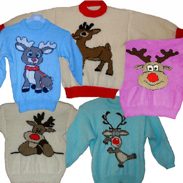 5 x Rudolph Plus Size Jumper / Sweater