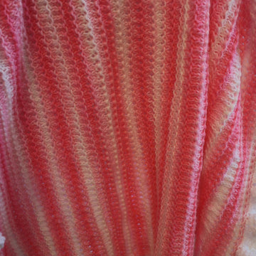 Strawberry Vanilla Baby Blanket with Ruffle.