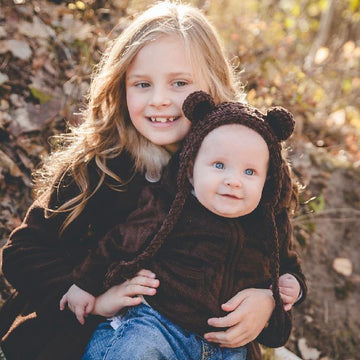 Woodland Fox or Bear Baby Bonnet