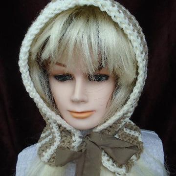 #821 Tan Striped Hood