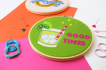 The Make Arcade Good Times Embroidery Kit - 6 Inch