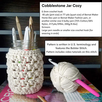 Cobblestone Jar Cozy