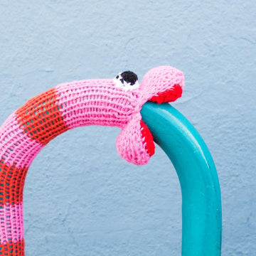 Knit Snake Yarnbomb