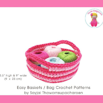 Easy Baskets or Bag Crochet Patterns