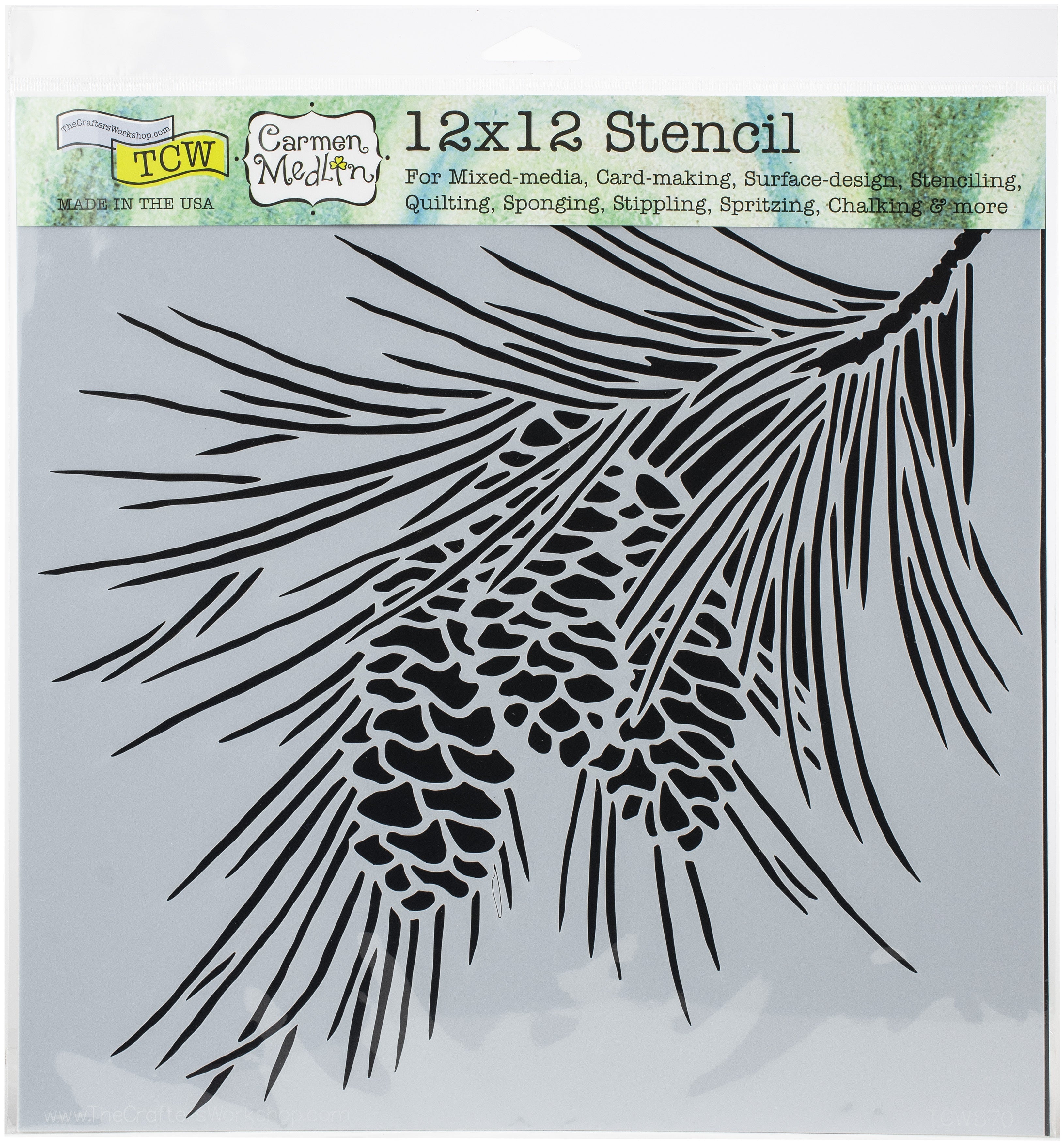 The Crafter's Workshop Crafter's Workshop Template 12"X12" - Fir Branch