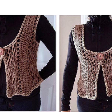 686 TAUPE SHRUG VEST, Women X Small to XXLarge