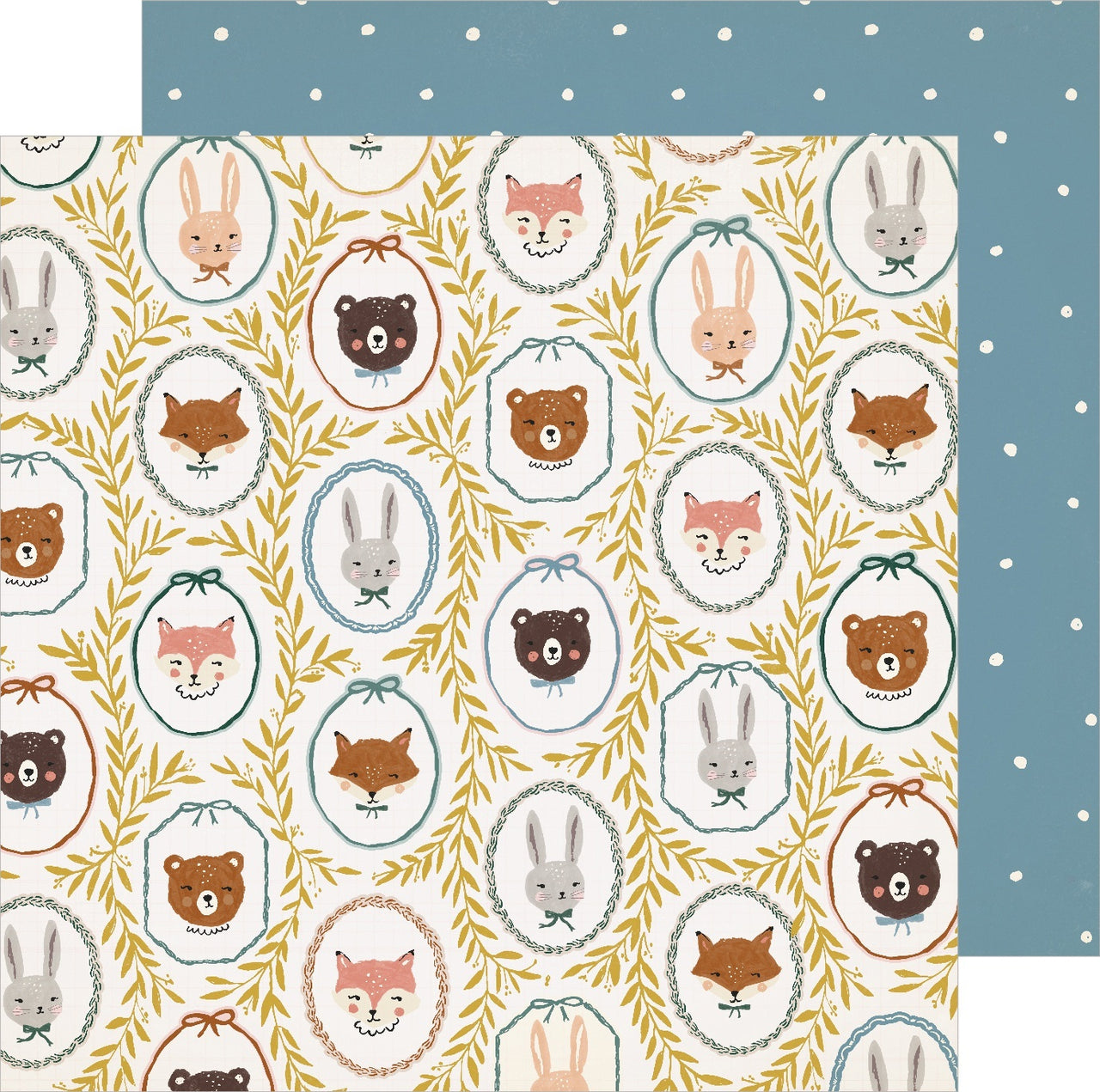 American Crafts Magical Forest Double-Sided Cardstock 12"X12" 25/Pkg - Critters