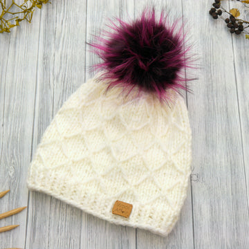 Strickanleitung - Mütze stricken - Waffel-Beanie - No.104