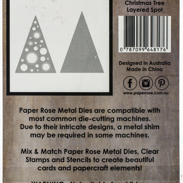 Paper Rose Dies - Layered Christmas Tree Spot