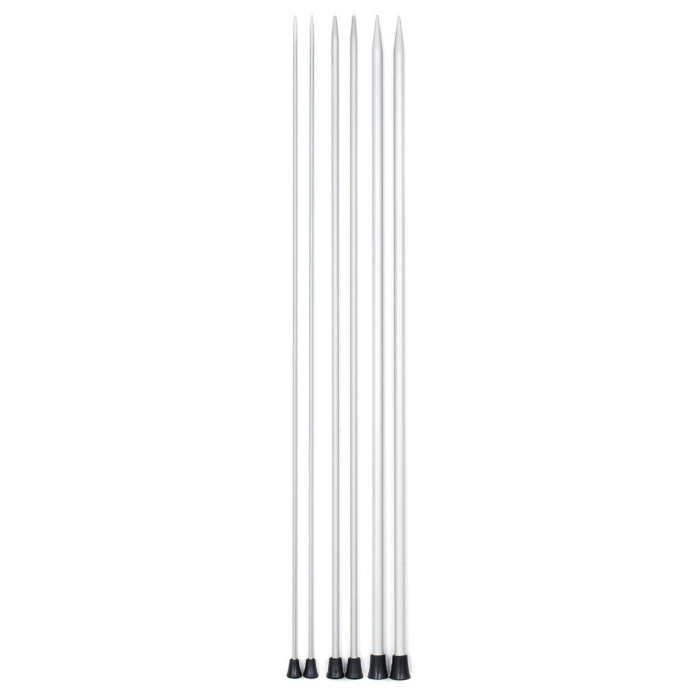 KnitPro Basix Aluminum Single Point Needles 35cm