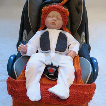 Lion Hooded Baby Car Seat Blanket
