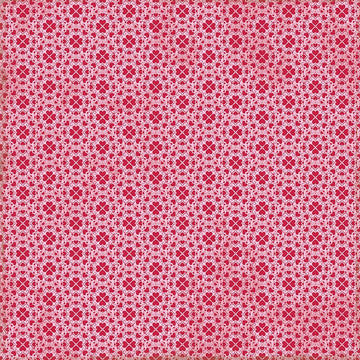 Authentique Paper Love Notes Double-Sided Cardstock 12"X12" 18/Pkg - #4 Red Hearts On Antique White