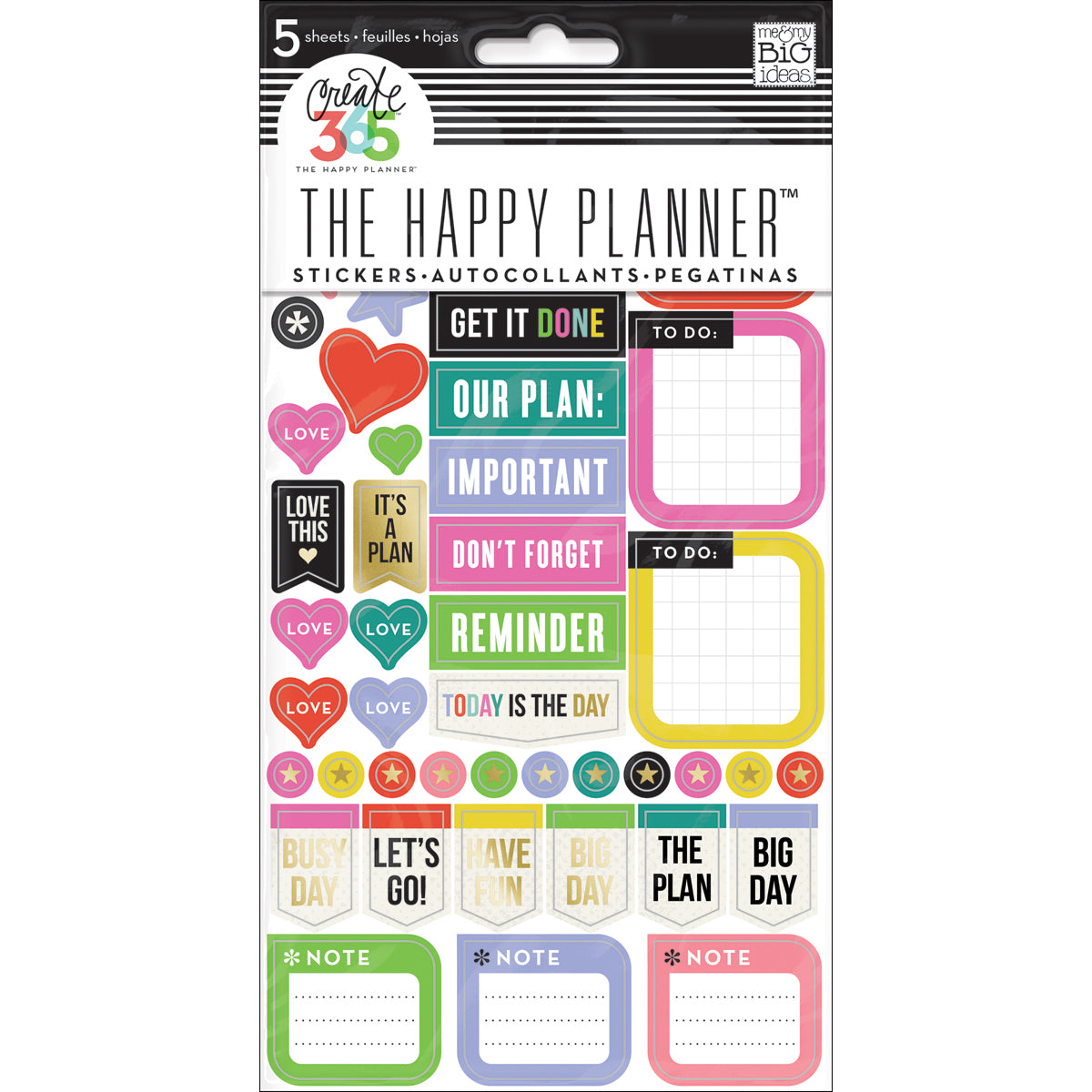 The Happy Planner Stickers 5/Sheets - Everyday Reminders