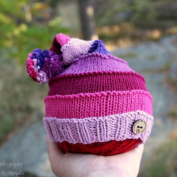 Pointy Pompom Hat