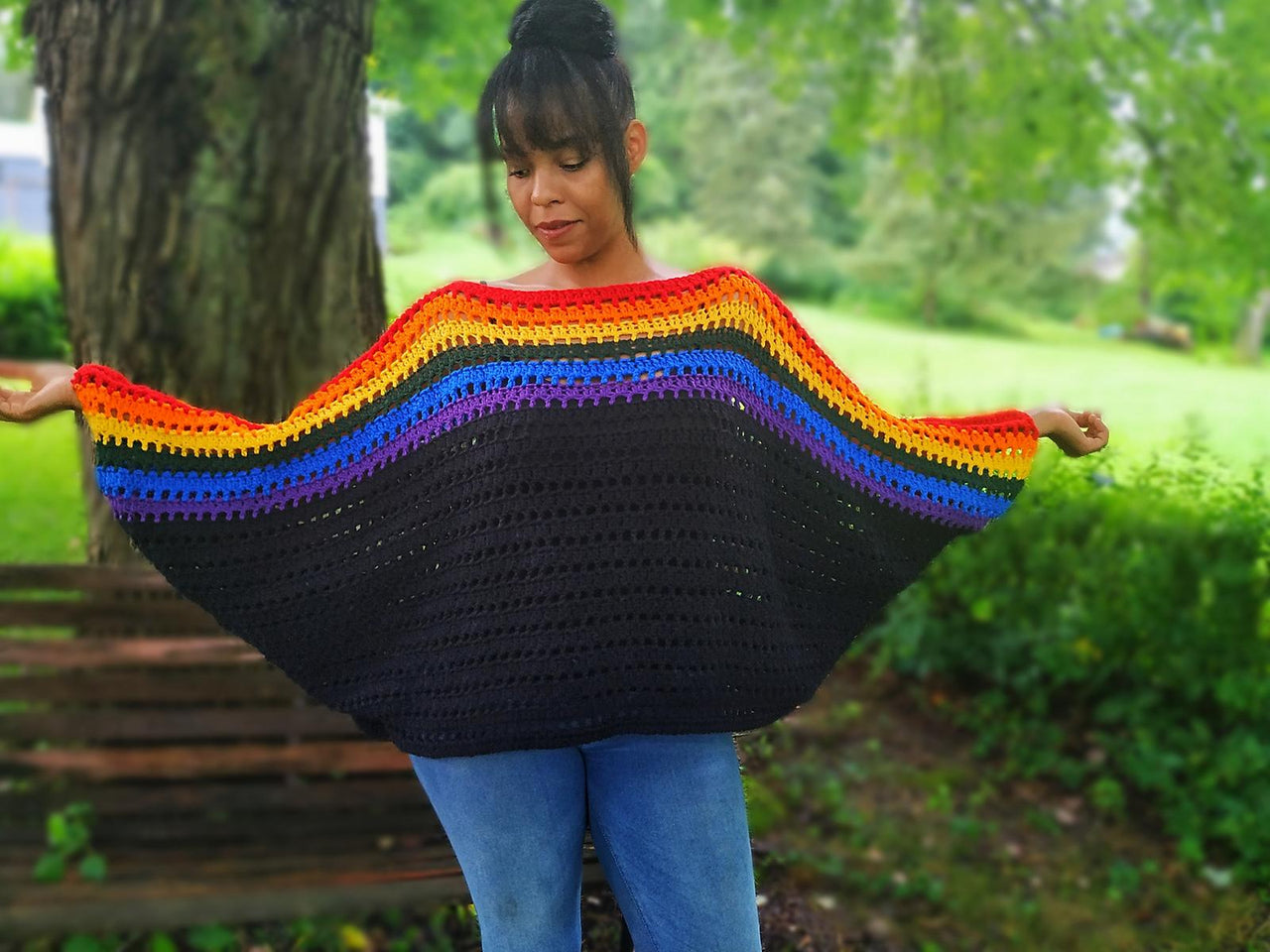 Oversize batwing sweater