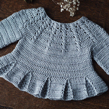 Cable Cardigan with Pleats