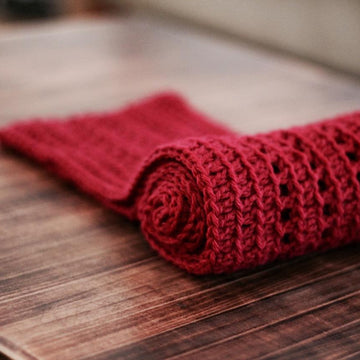 Riding the Rails Ribbed Infinity Scarf