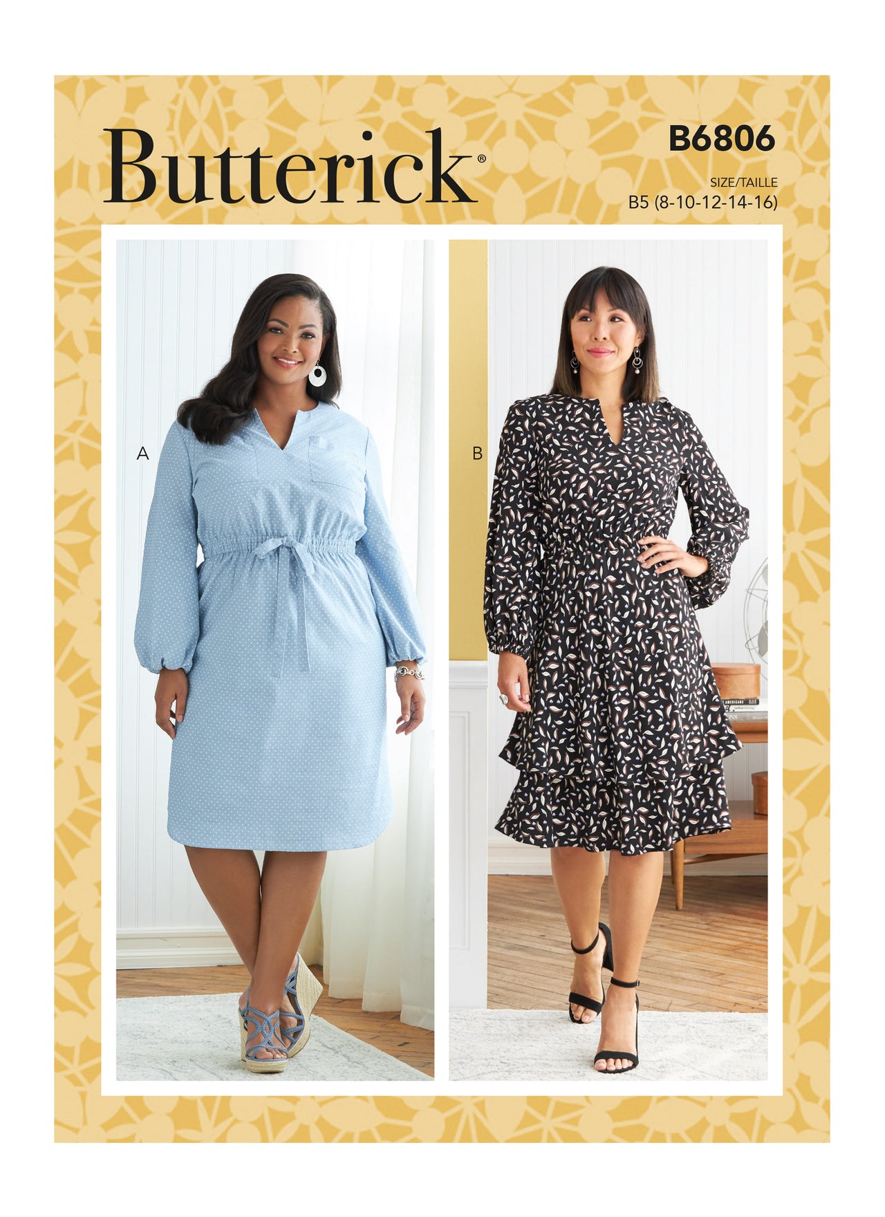 Butterick Misses' & Women's Dress B6806 - Sewing Pattern