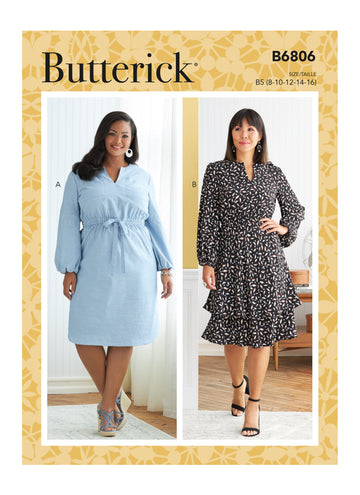 Butterick Misses' & Women's Dress B6806 - Sewing Pattern
