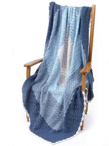 Lacy Square Throw in Caron Simply Soft - Downloadable PDF