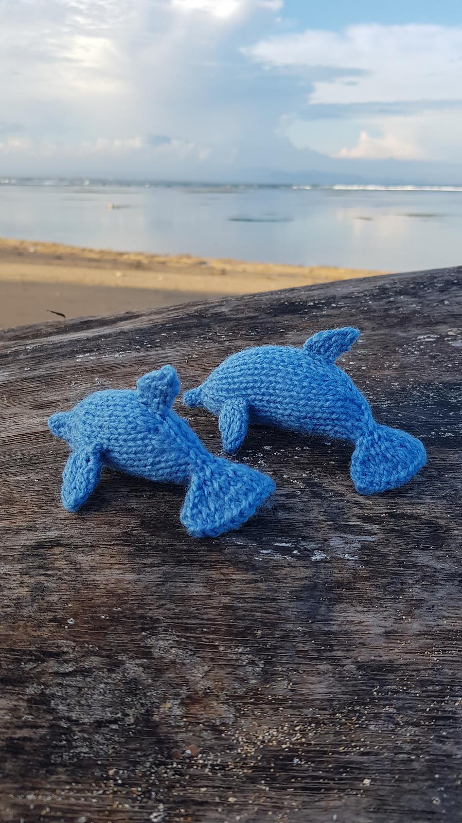 Knitted Dolphins