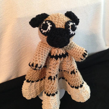 Pug Puppy Lovey Blanket