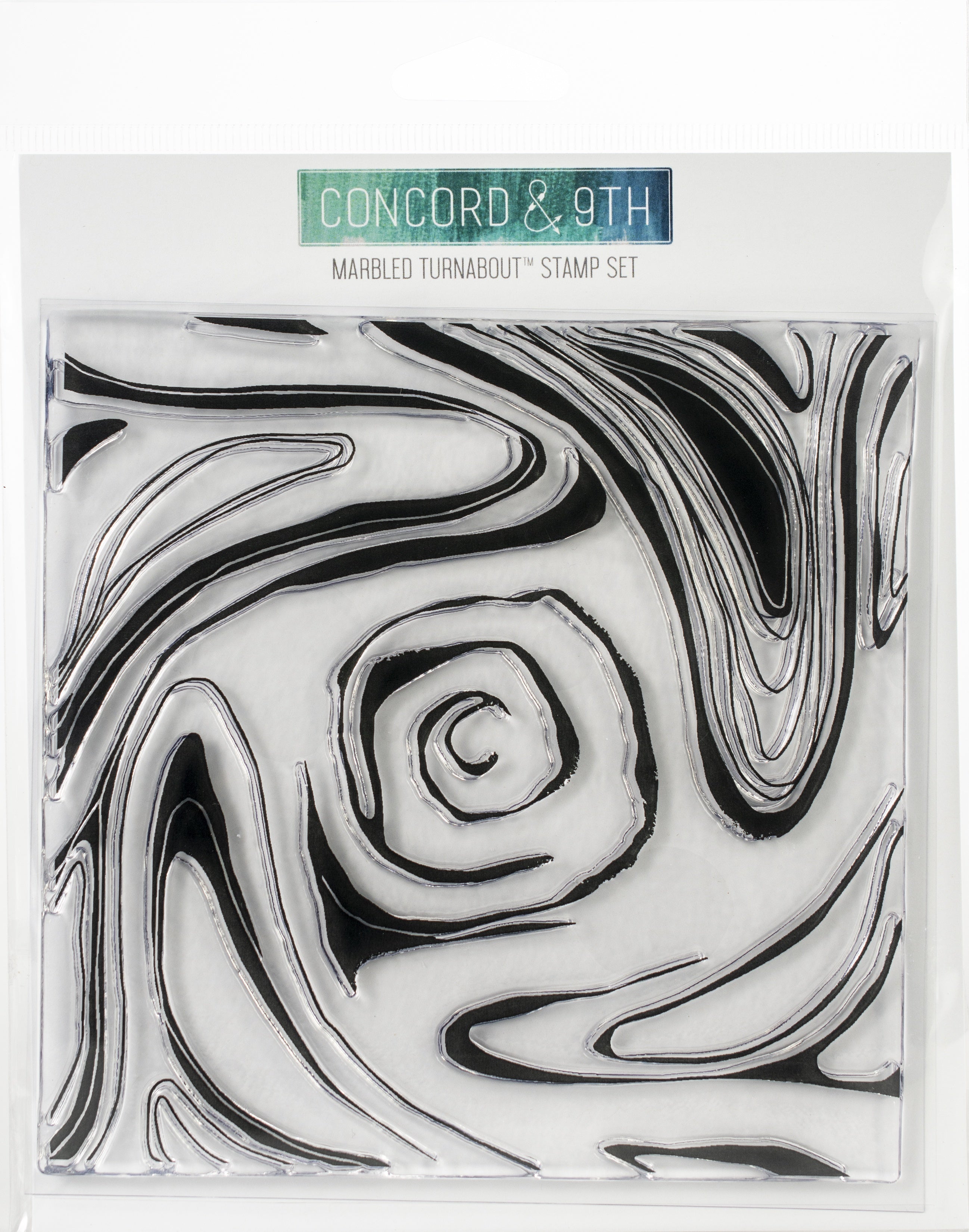 Concord & 9th Clear Stamps 6"X6" - Marbled Turnabout