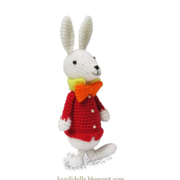 White Rabbit from Alice in Wonderland - PDF Amigurumi crochet pattern