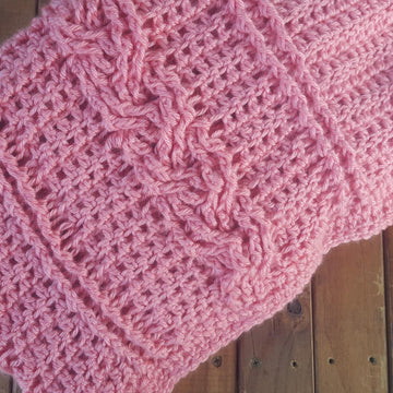 Easy Cable Baby Blanket